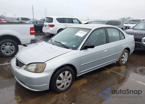 2003 Honda Civic Lx из США, поврежденный, VIN 1HGES16563L016507